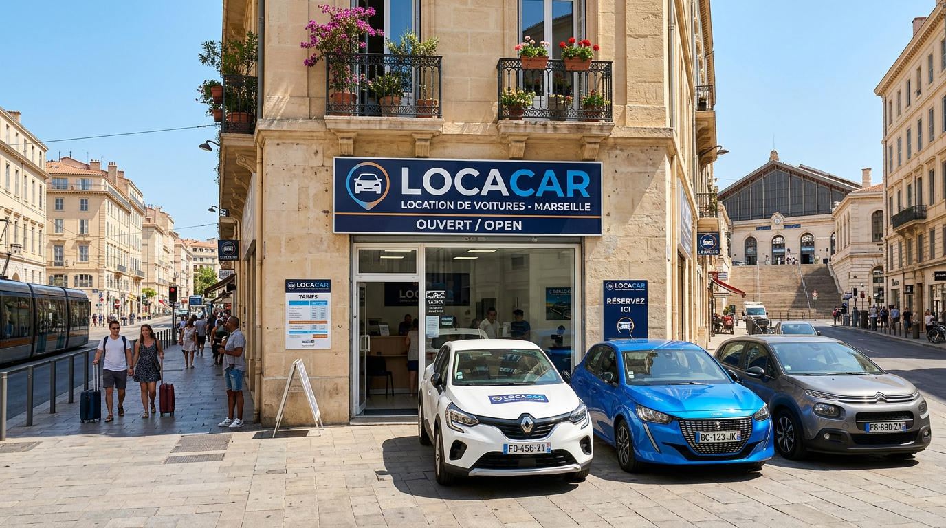 Agence Locacar Marseille Saint-Charles